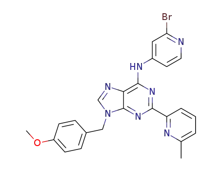 N-(2-bromopyridin-4-yl)-9-(4-methoxybenzyl)-2-(6-methylpyridin-2-yl)-9H-purin-6-amine