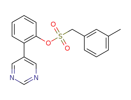 2-(pyrimidin-5-yl)phenyl (m-tolyl)methanesulfonate