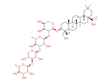 3-O-α-L-rhamnopyranosyl-(1→3)-β-D-xylopyranosyl-(1→3)-α-L-rhamnopyranosyl-(1→2)-α-L-arabinopyranosyl hederagenin