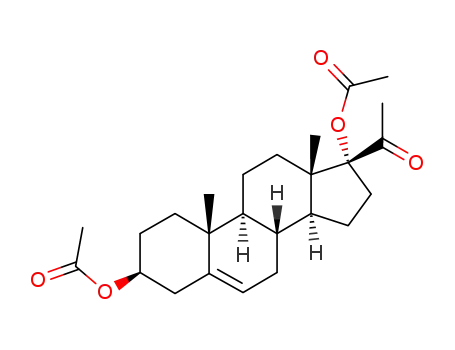 Molecular Structure of 3517-38-2 (3beta,17-dihydroxypregn-5-en-20-one 3,17-di(acetate))