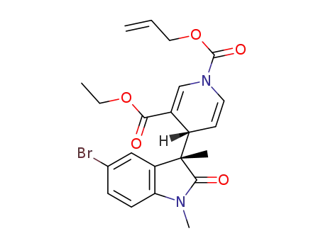 1-allyl 3-ethyl 4-(5-bromo-1,3-dimethyl-2-oxoindolin-3-yl)-pyridine-1,3(4H)-dicarboxylate