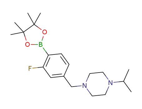 1-(3-fluoro-4-(4,4,5,5-tetramethyl-1,3,2-dioxaborolan-2-yl)benzyl)-4-isopropylpiperazine