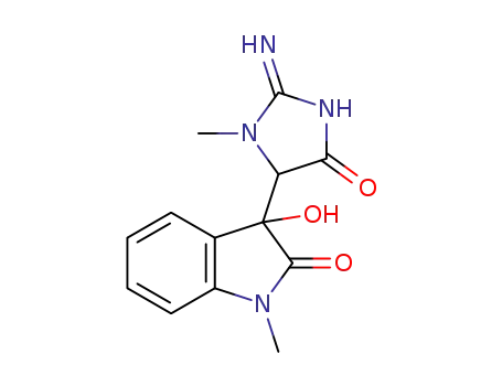 3-hydroxy-3-(2-imino-3-methyl-5-oxoimidazolidin-4-yl)-1-methylindolin-2-one