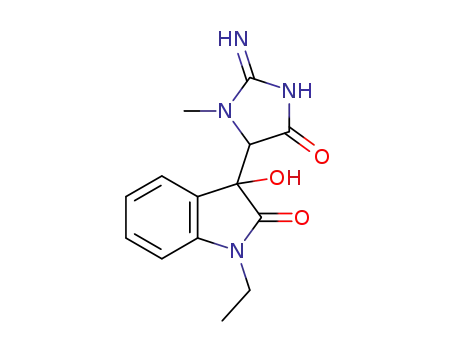 3-hydroxy-3-(2-imino-3-methyl-5-oxoimidazolidin-4-yl)-1-ethylindolin-2-one