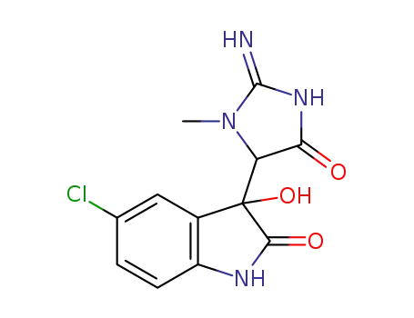 5-chloro-3-hydroxy-3-(2-imino-3-methyl-5-oxoimidazolidin-4-yl)indolin-2-one