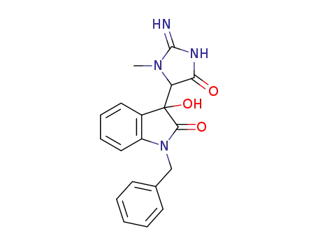 1-benzyl-3-hydroxy-3-(2-imino-3-methyl-5-oxoimidazolidin-4-yl)indolin-2-one