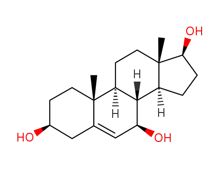 Molecular Structure of 2697-85-0 (ANDROST-5-EN-3B ,7,17B -TRIOL)
