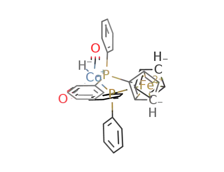 CoH(1,1'-bis(diphenylphosphanyl)ferrocene)(CO)2