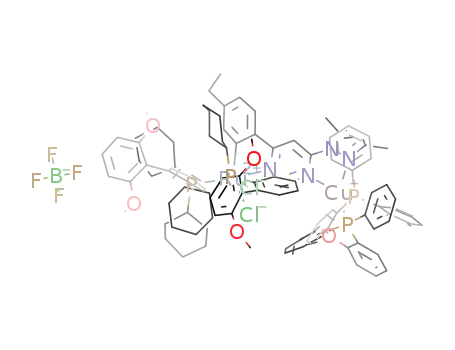 C105H115Cl2CuN4O5P4Ru(1+)*BF4(1-)