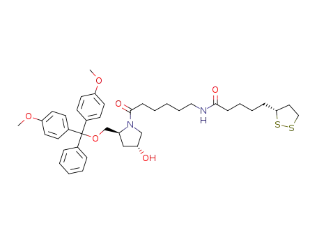 (2S,4R)-4-hydroxy-2-(4,4'-dimethoxytrityloxymethyl)-1-(6-(N-(5-((R)-1,2-dithiolan-3-yl)pentanoylamino)hexanoyl))pyrrolidine