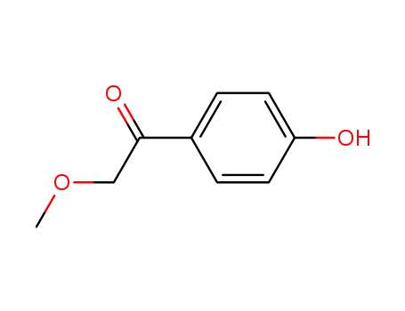 Molecular Structure of 32136-81-5 (1-(4-hydroxyphenyl)-2-methoxyethan-1-one)