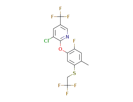 3-chloro-2-[2-fluoro-4-methyl-5-(2,2,2-trifluoroethylthio)phenoxy]-5-trifluoromethylpyridine