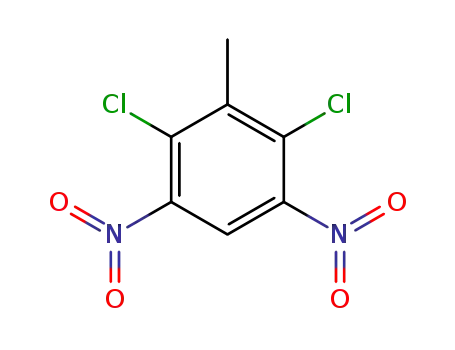 Molecular Structure of 51676-76-7 (2,4-Dichloro-3-methyl-1,5-dinitrobenzene)