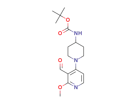tert-butyl N-[1-(3-formyl-2-methoxypyridin-4-yl)piperidin-4-yl]carbamate