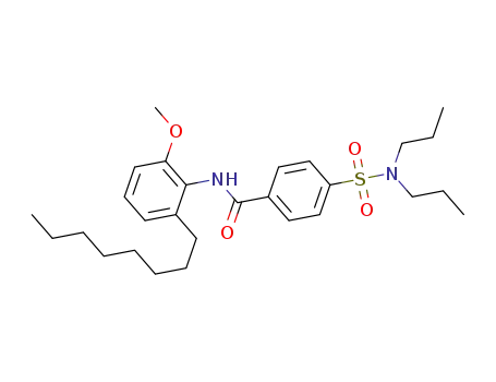 4-(N,N-dipropylsulfamoyl)-N-(2-methoxy-6-octylphenyl)benzamide