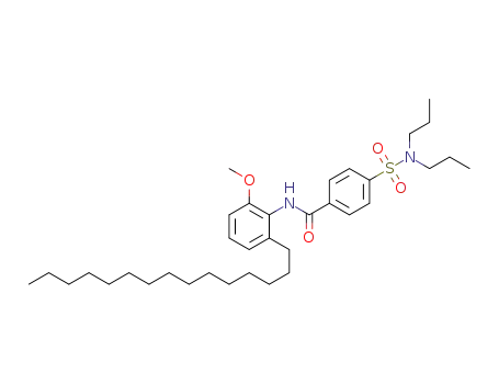 4-(N,N-dipropylsulfamoyl)-N-(2-methoxy-6-pentadecylphenyl)benzamide