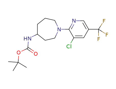 tert-butyl [1-{3-chloro-5-(trifluoromethyl)pyridin-2-yl}azepan-4-yl]carbamate