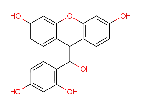 9-(2,4,α-trihydroxy-benzyl)-xanthene-3,6-diol