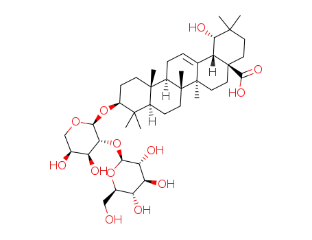 3β-O-[β-D-glucopyranosyl-(1→2)-α-L-arabinopyranosyl]-19α-hydroxy-olean-12-en-28-oic acid