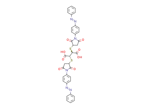 2,3-bis[(2,5-dioxo-1-{4-[(E)-2-phenyldiazen-1-yl]phenyl}pyrrolidin-3-yl)sulfanyl] butanedioic acid