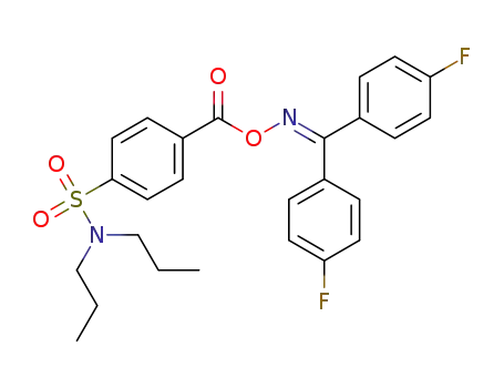 4-((((bis(4-fluorophenyl)methylene)amino)oxy)carbonyl)-N,N-dipropylbenzenesulfonamide