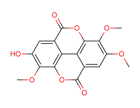 Molecular Structure of 1617-49-8 (3,7,8-tri-O-methylellagic acid)