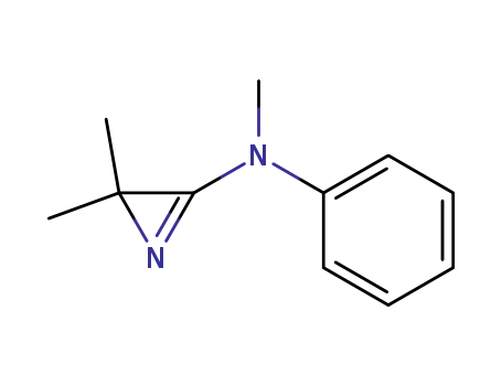 Molecular Structure of 75755-40-7 (N,2,2-trimethyl-N-phenyl-2H-aziren-3-amine)