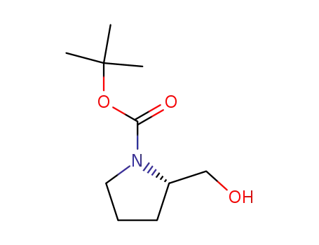 Molecular Structure of 69610-40-8 ((S)-(-)-1-Boc-2-pyrrolidinemethanol)