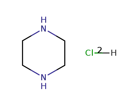 Molecular Structure of 142-64-3 (Piperazine, hydrochloride (1:2))