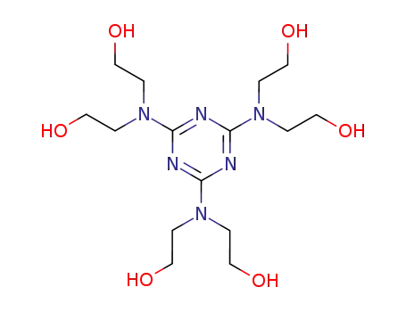 Molecular Structure of 4403-08-1 (2,2',2'',2''',2'''',2'''''-(1,3,5-triazine-2,4,6-triyltrinitrilo)hexakisethanol)