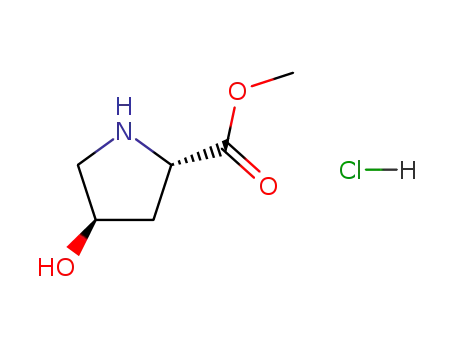 Molecular Structure of 40216-83-9 (trans-4-Hydroxy-L-proline methyl ester hydrochloride)