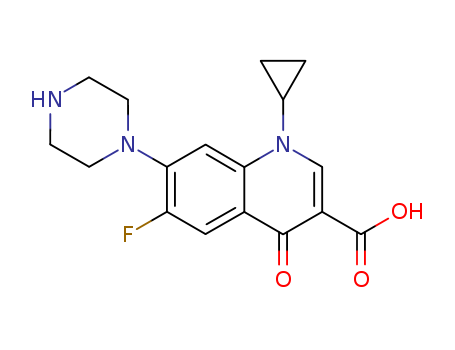 3-Quinolinecarboxylicacid, 1-cyclopropyl-6-fluoro-1,4-dihydro-4-oxo-7-(1-piperazinyl)-(85721-33-1)
