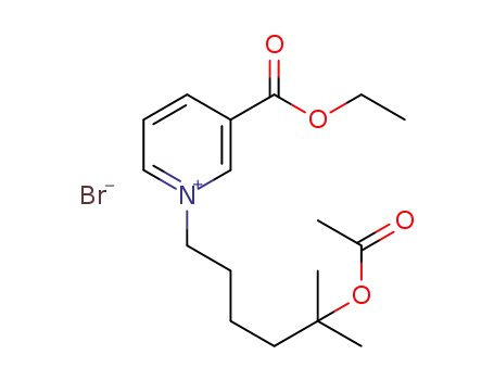 1-(5-acetoxy-5-methylhexyl)-3-(ethoxycarbonyl)pyridin-1-ium bromide
