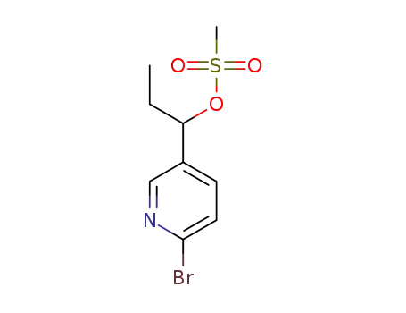 1-(6-bromopyridin-3-yl)propyl methanesulfonate