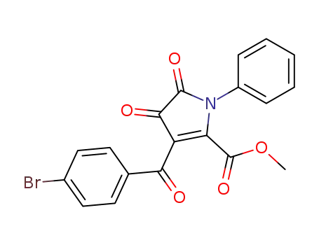 4-p-bromobenzoyl-5-methoxycarbonyl-1-phenyl-2,3-dihydro-2,3-pyrroledione