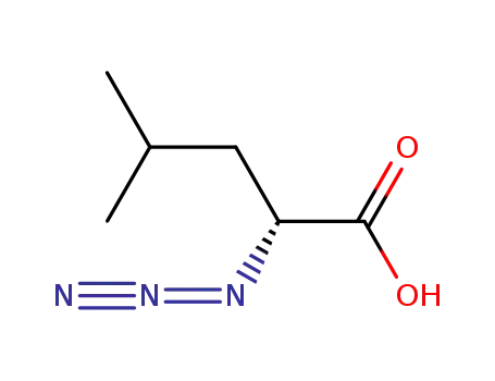 Molecular Structure of 126191-08-0 (Pentanoic acid, 2-azido-4-methyl-, (2R)-)
