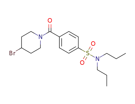 4-(4-bromopiperidine-1-carbonyl)-N, N-di-propylbenzenesulfonamide