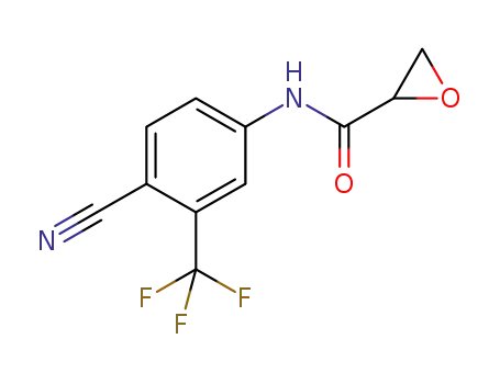 N-(4-cyano-3-(trifluoromethyl)phenyl)-2-methyloxirane-2-carboxamide