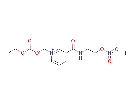 1-(((ethoxycarbonyl)oxy)methyl)-3 -((2-(nitrooxy)ethyl)carbamoyl)pyridin-1-ium iodide