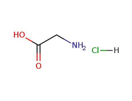 Molecular Structure of 6000-43-7 (Glycine hydrochloride)