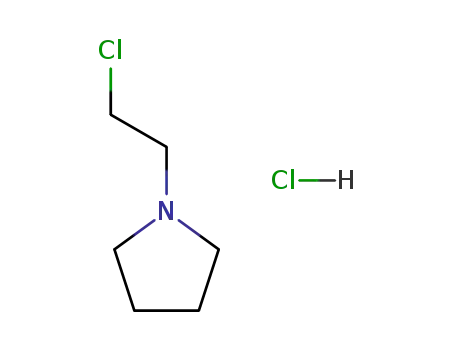 Molecular Structure of 7250-67-1 (2-Pyrrolidinoethyl chloride hydrochloride)