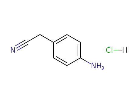 Molecular Structure of 3457-99-6 (4-AMINOPHENYLACETONITRILE HYDROCHLORIDE)