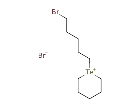 1-(5-bromo-pentyl)-tetrahydro-telluropyranium; bromide
