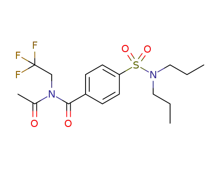 N-acetyl-4-(N,N-dipropylsulfamoyl)-N-(2,2,2-trifluoroethyl)benzamide