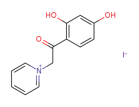 1-(2,4-dihydroxy-phenacyl)-pyridinium; iodide
