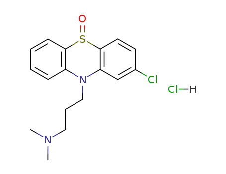 Molecular Structure of 316-07-4 (3-(2-chloro-5-oxido-10H-phenothiazin-10-yl)-N,N-dimethylpropan-1-amine)