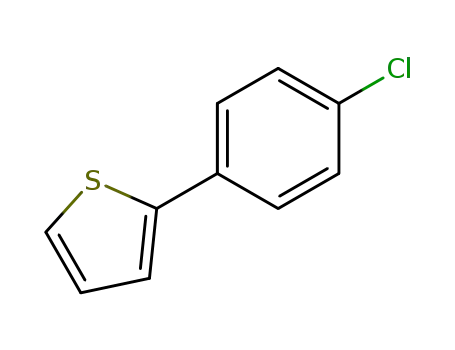 Molecular Structure of 40133-23-1 (2-(4-CHLORO-PHENYL)-THIOPHENE)