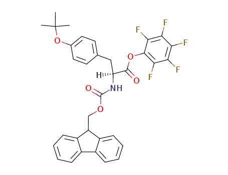 Molecular Structure of 86060-93-7 (FMOC-TYR(TBU)-OPFP)