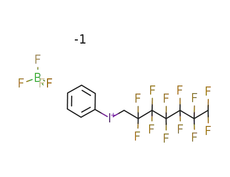 phenyl-1,1,7-trihydroperfluoroheptyliodonium fluoroborate