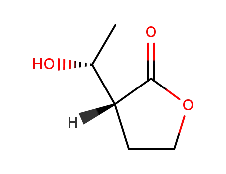 (-)-syn-(3R,1'R)-α-(hydroxyethyl)-γ-butyrolactone